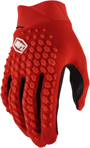 100% Geomatic Gloves - Red - Small 10026-00015