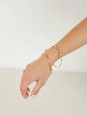 14k Rolled Gold Bangle (all finishes)