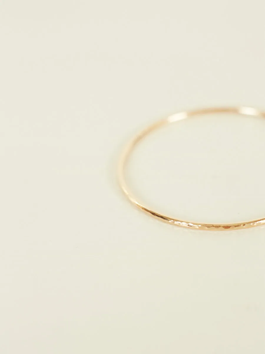 14k Rolled Gold Bangle (all finishes)