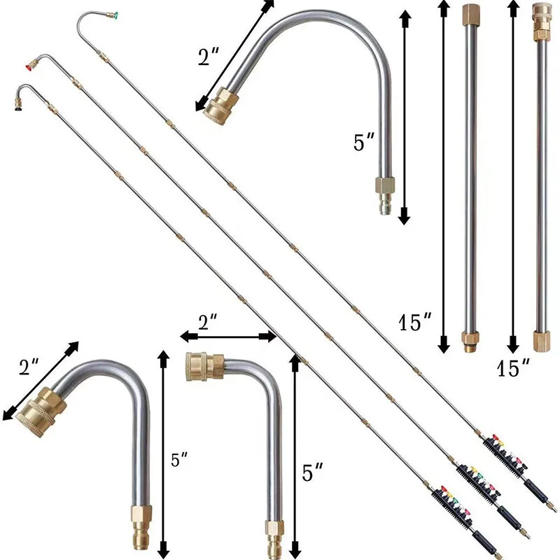 4000 PSI High-Pressure Cleaning Wand Set10-piece suit