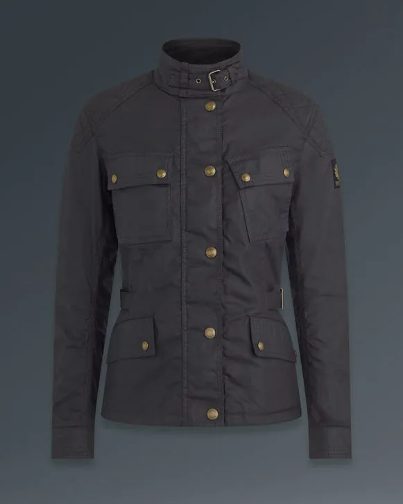 BELSTAFF PHILLIS 2.0 WOMENS WAX COTTON MOTORCYCLE JACKET - BLACK