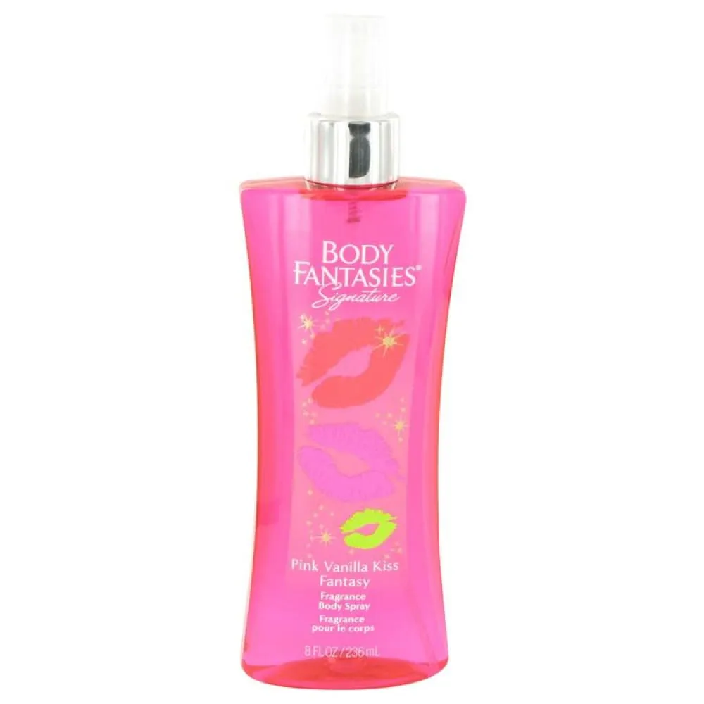 Body Fantasies Signature Pink Vanilla Kiss Fantasy Body Spray by Parfums De