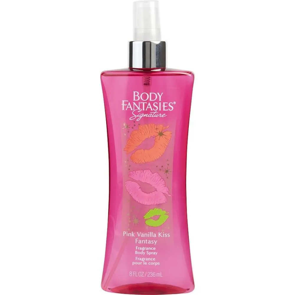 Body Fantasies Signature Pink Vanilla Kiss Fantasy Body Spray by Parfums De