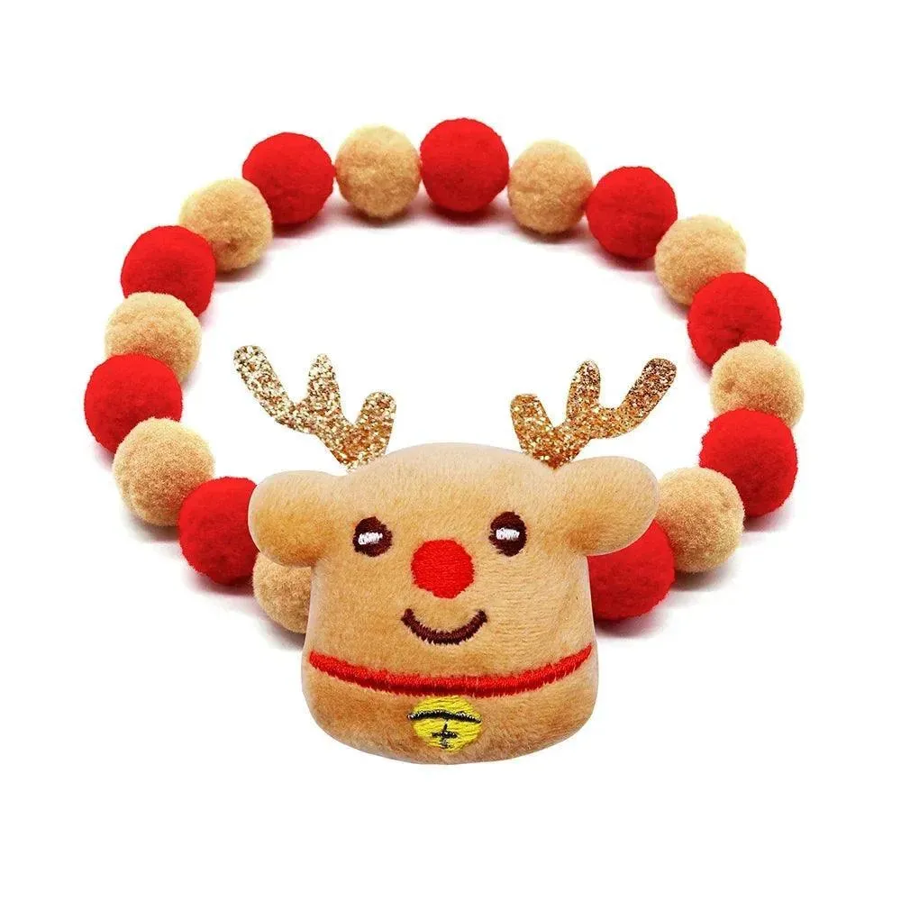 Christmas Dog Collar Necklace with Bowties 20pcs
