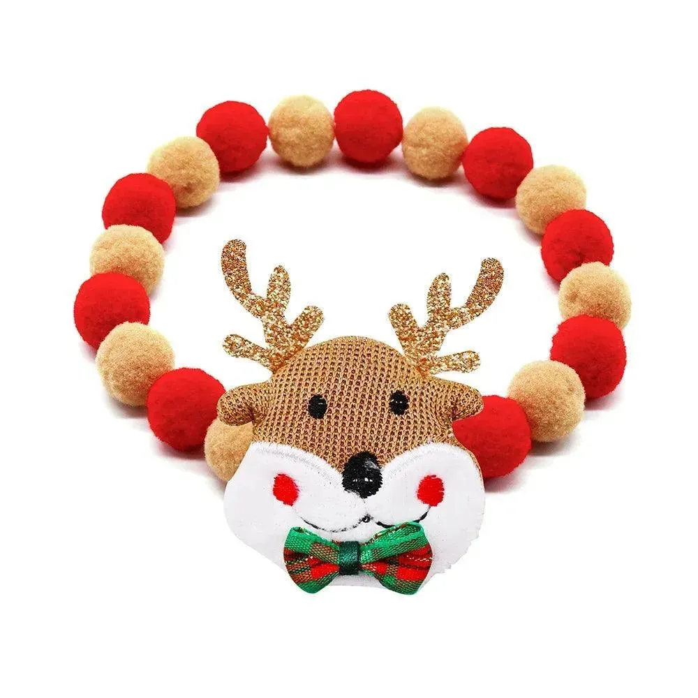 Christmas Dog Collar Necklace with Bowties 20pcs