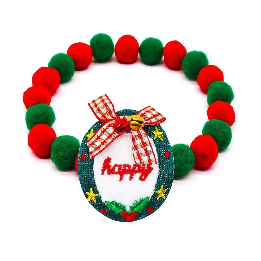 Christmas Dog Collar Necklace with Bowties 20pcs