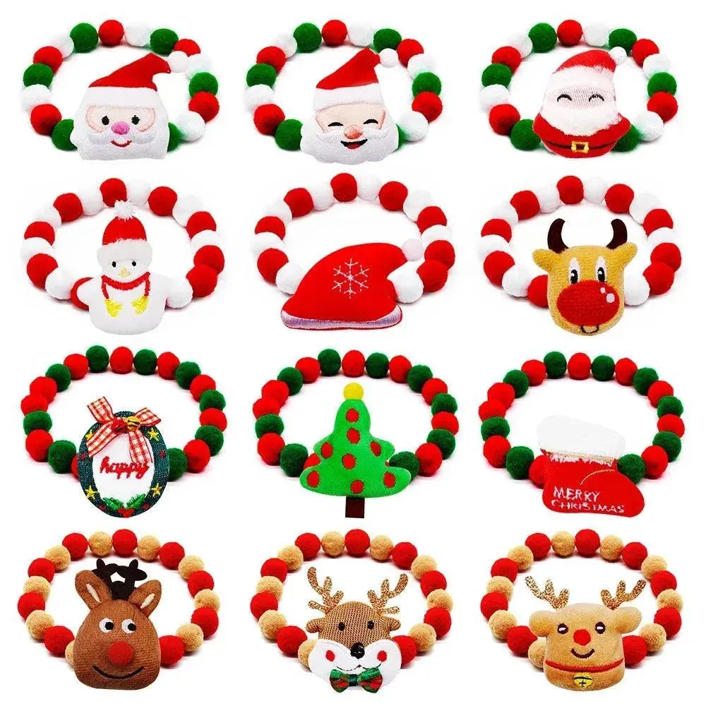 Christmas Dog Collar Necklace with Bowties 20pcs
