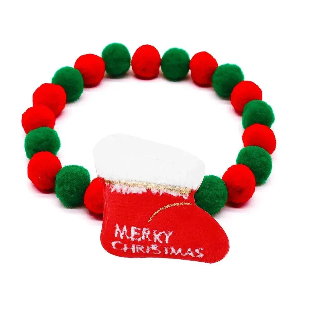 Christmas Dog Collar Necklace with Bowties 20pcs