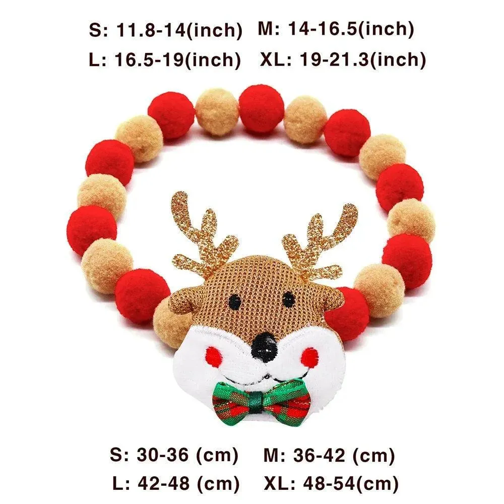 Christmas Dog Collar Necklace with Bowties 20pcs