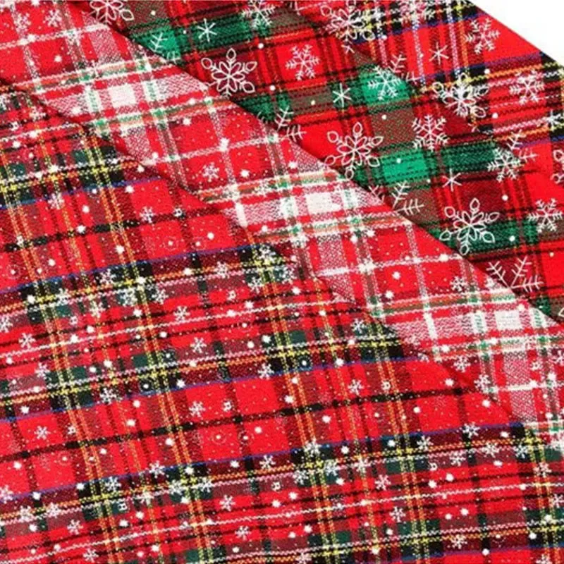 Christmas Snowflake Cotton Bandana for Large Dogs