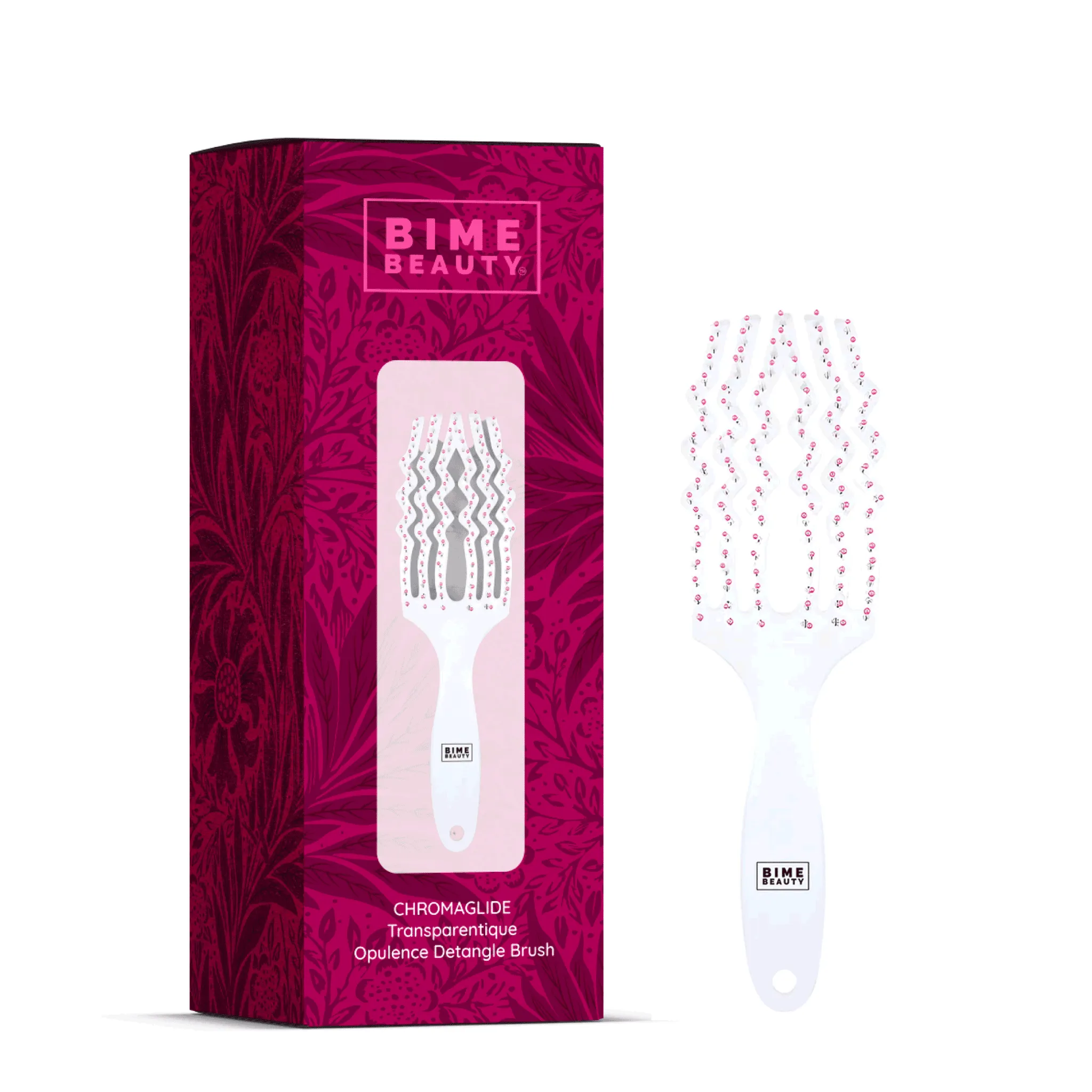 ChromaGlide Transparentique Opulence Detangle Brush by BimeBeauty