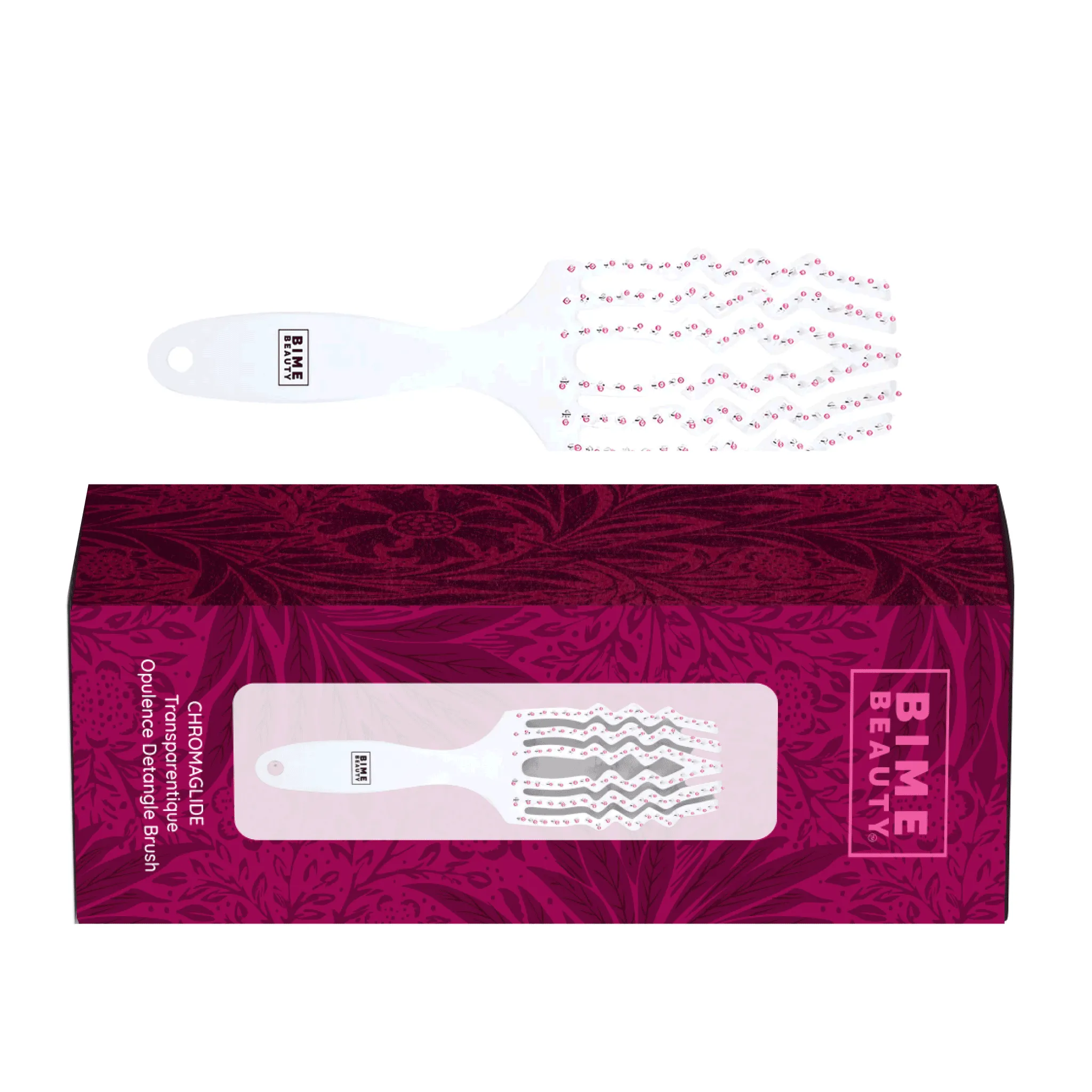 ChromaGlide Transparentique Opulence Detangle Brush by BimeBeauty