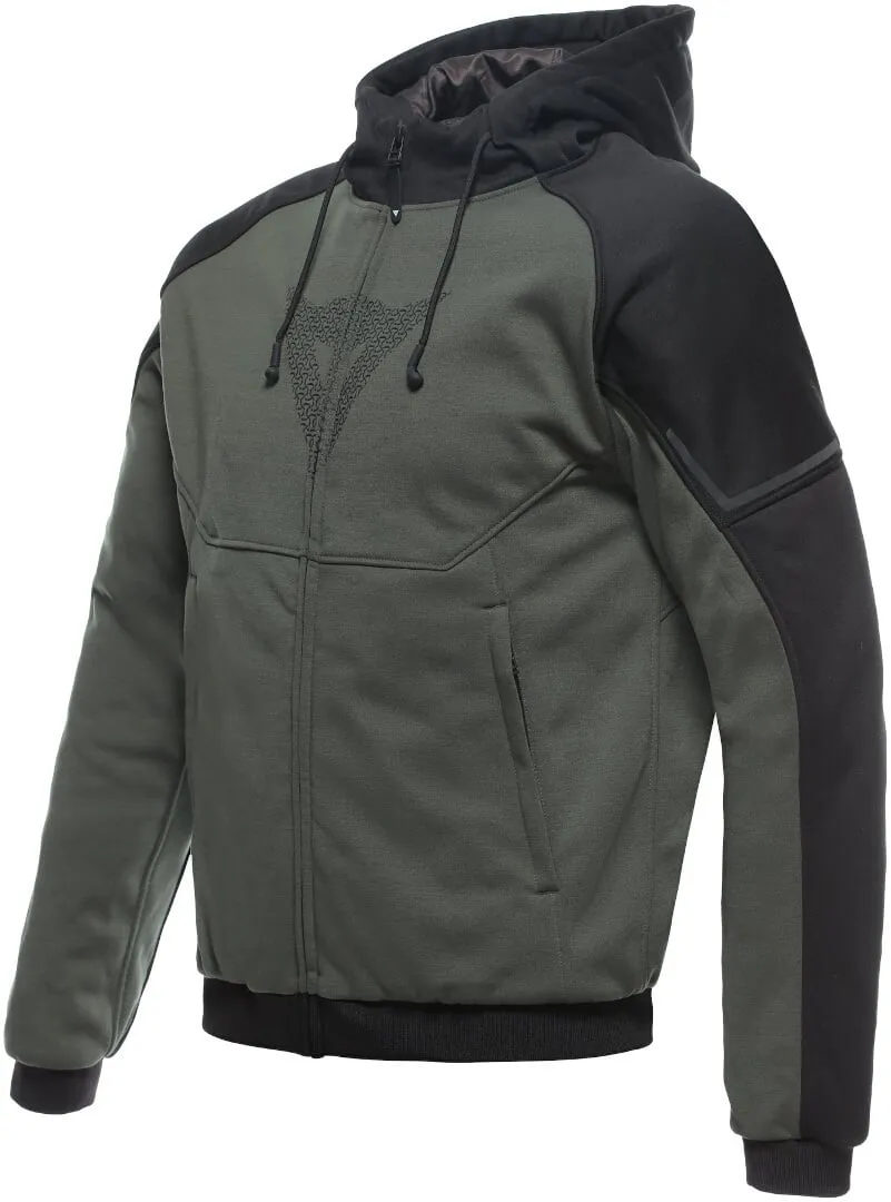 Dainese Daemon-X Safety Motorcycle Zip Sweatshirt, dark green/black