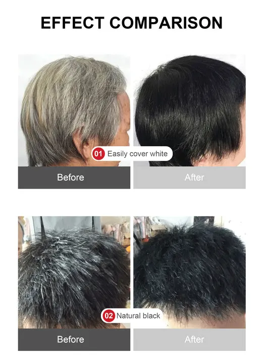 Dark Brown or Black Natural Herbal Hair Dye Cream Easy . كريم صبغ الشعر بالأعشاب الطبيعية باللون البني الداكن أو الأسود،