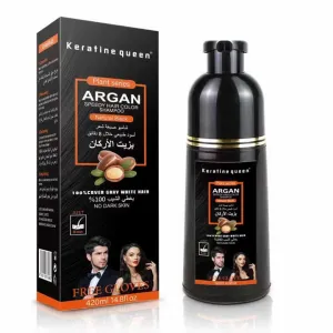 Dark Brown or Black Natural Herbal Hair Dye Cream Easy . كريم صبغ الشعر بالأعشاب الطبيعية باللون البني الداكن أو الأسود،