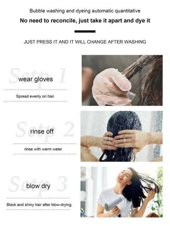 Dark Brown or Black Natural Herbal Hair Dye Cream Easy . كريم صبغ الشعر بالأعشاب الطبيعية باللون البني الداكن أو الأسود،