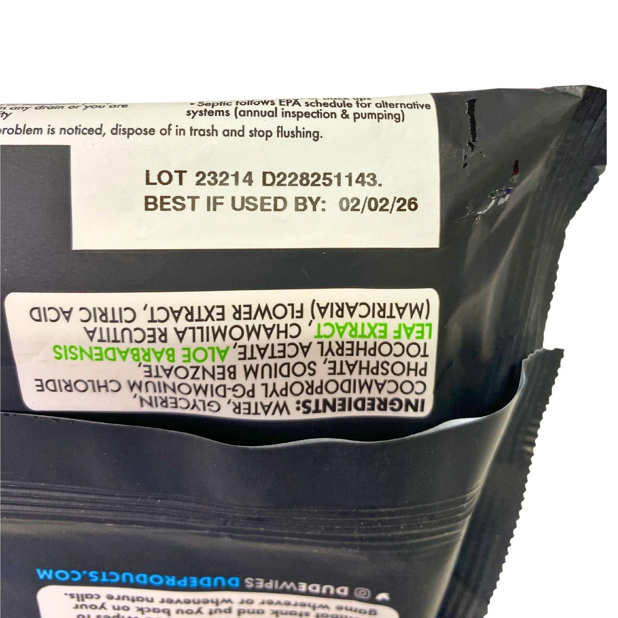Dude Wipes XL Wipes Fragrance Free (30 Pcs Lot)