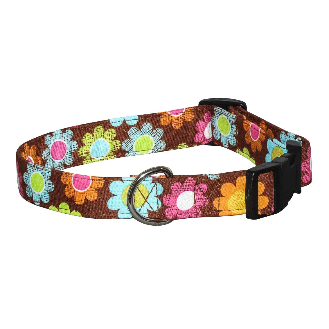 Elmo's Closet Earth Flower Dog Collar