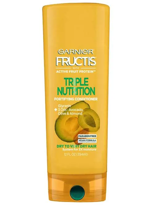 Garnier Fructis Triple Nutrition Conditioner, Dry to Very Dry Hair, 12 oz.