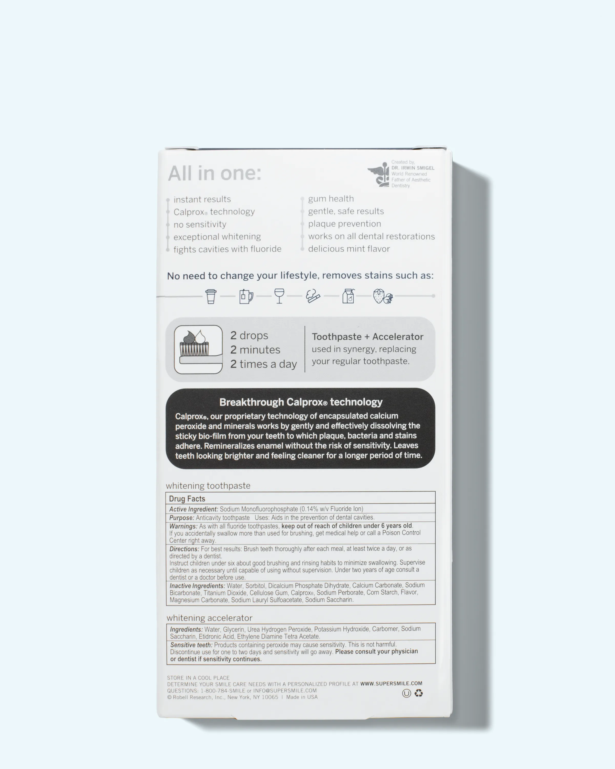 professional whitening system
