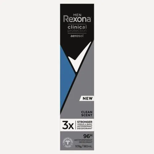 Rexona for Men Clinical Protection Antiperspirant Clean Scent 180ml