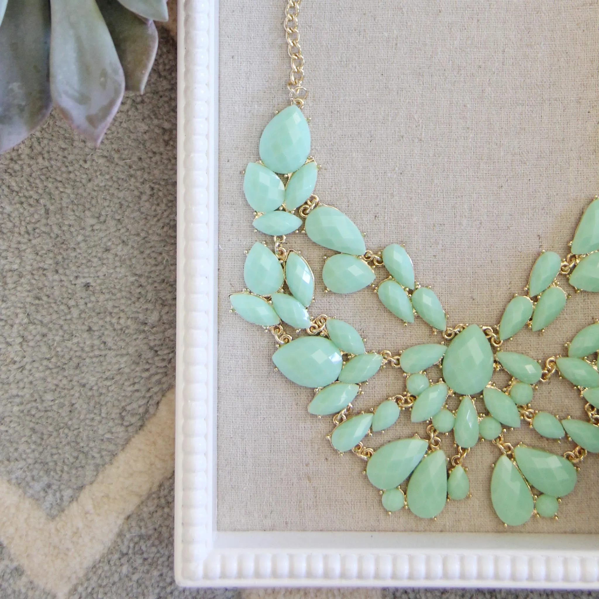 Sacred Stones Necklace in Mint