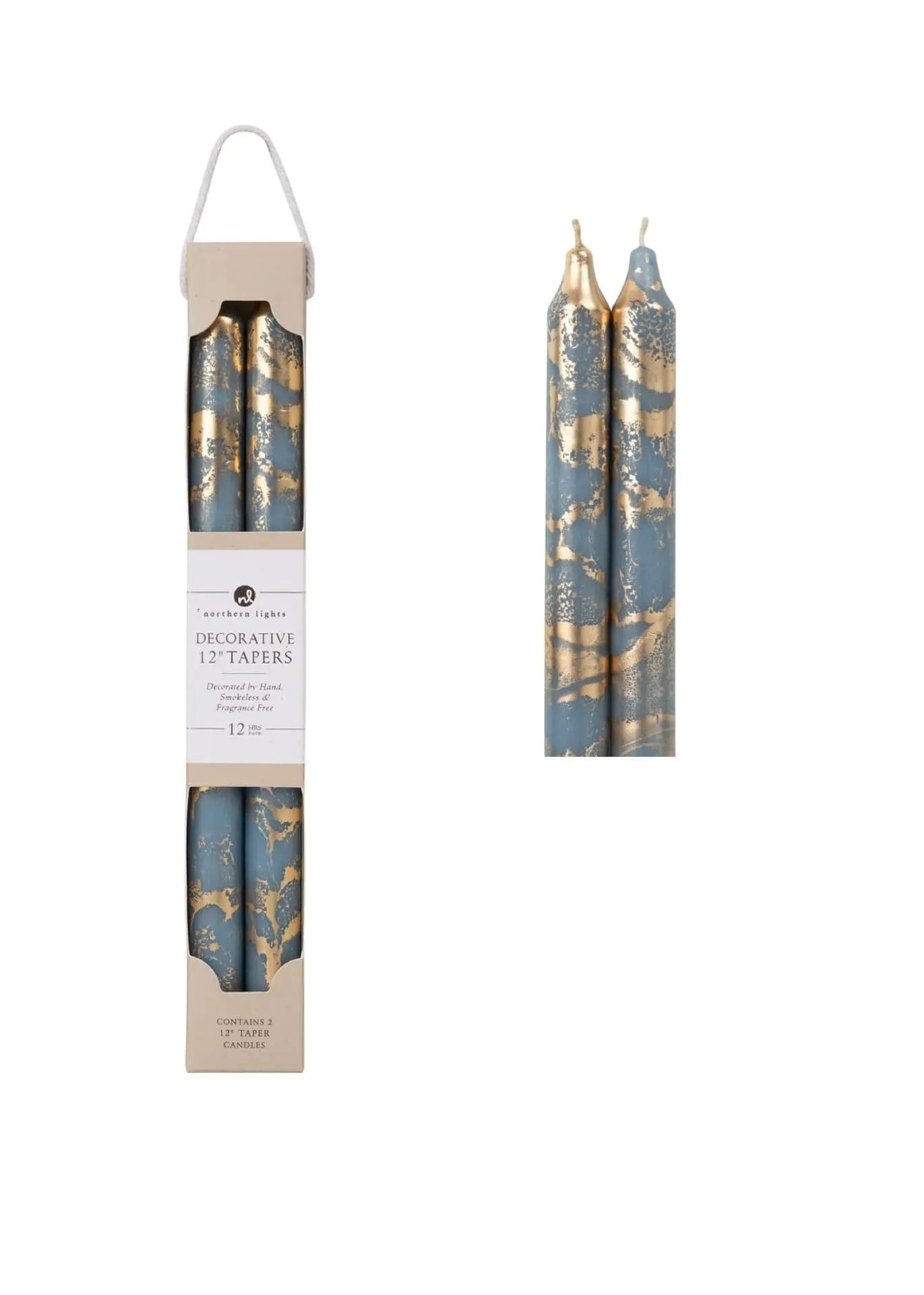 Tapers with Gold Pair 12 Tall