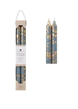 Tapers with Gold Pair 12 Tall