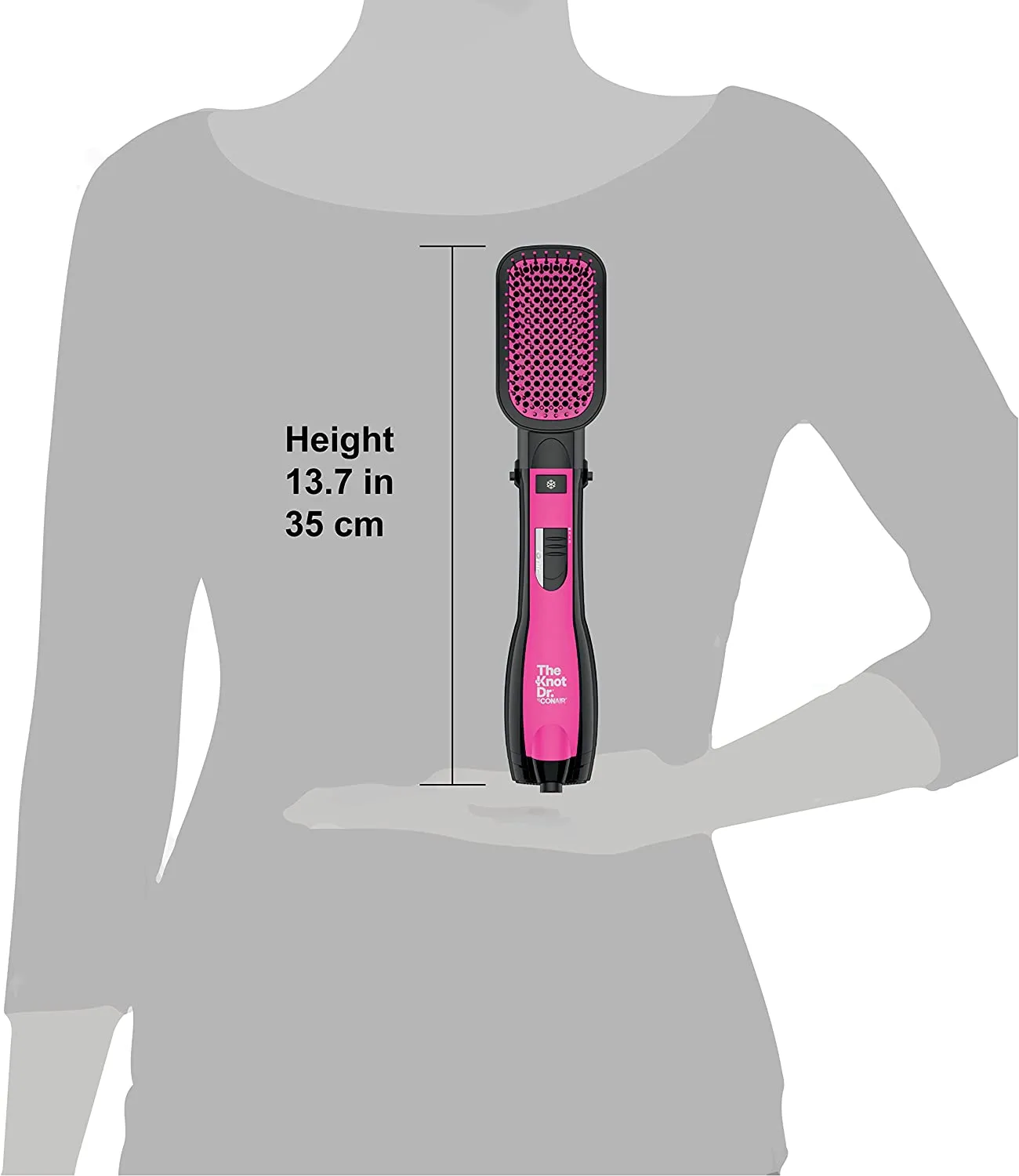 The Knot Dr. Convair BC120C All-in-1 Smoothing Detangling Dryer Brush Pink