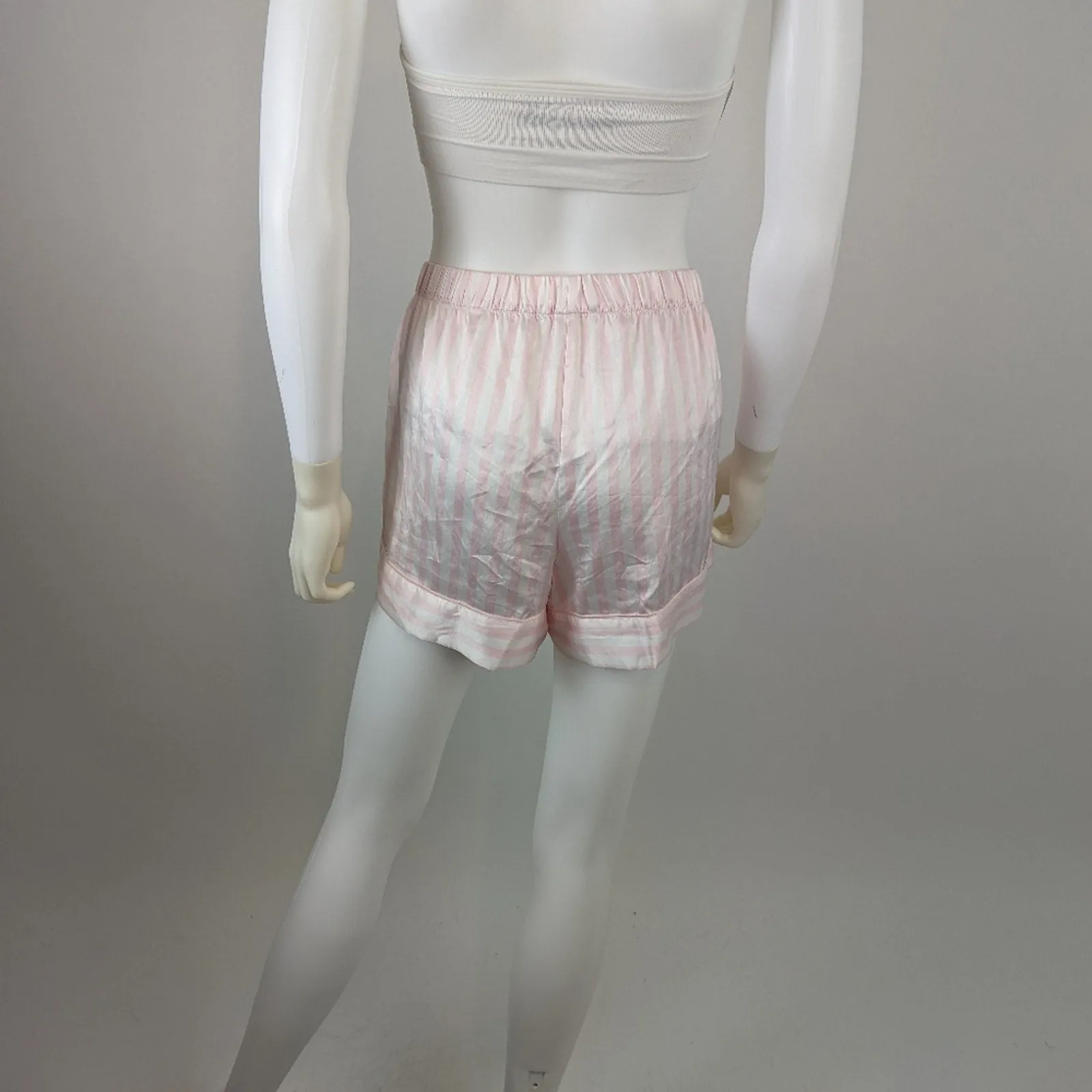 Victoria's Secret Sexy Silky Striped Sleep Shorts L