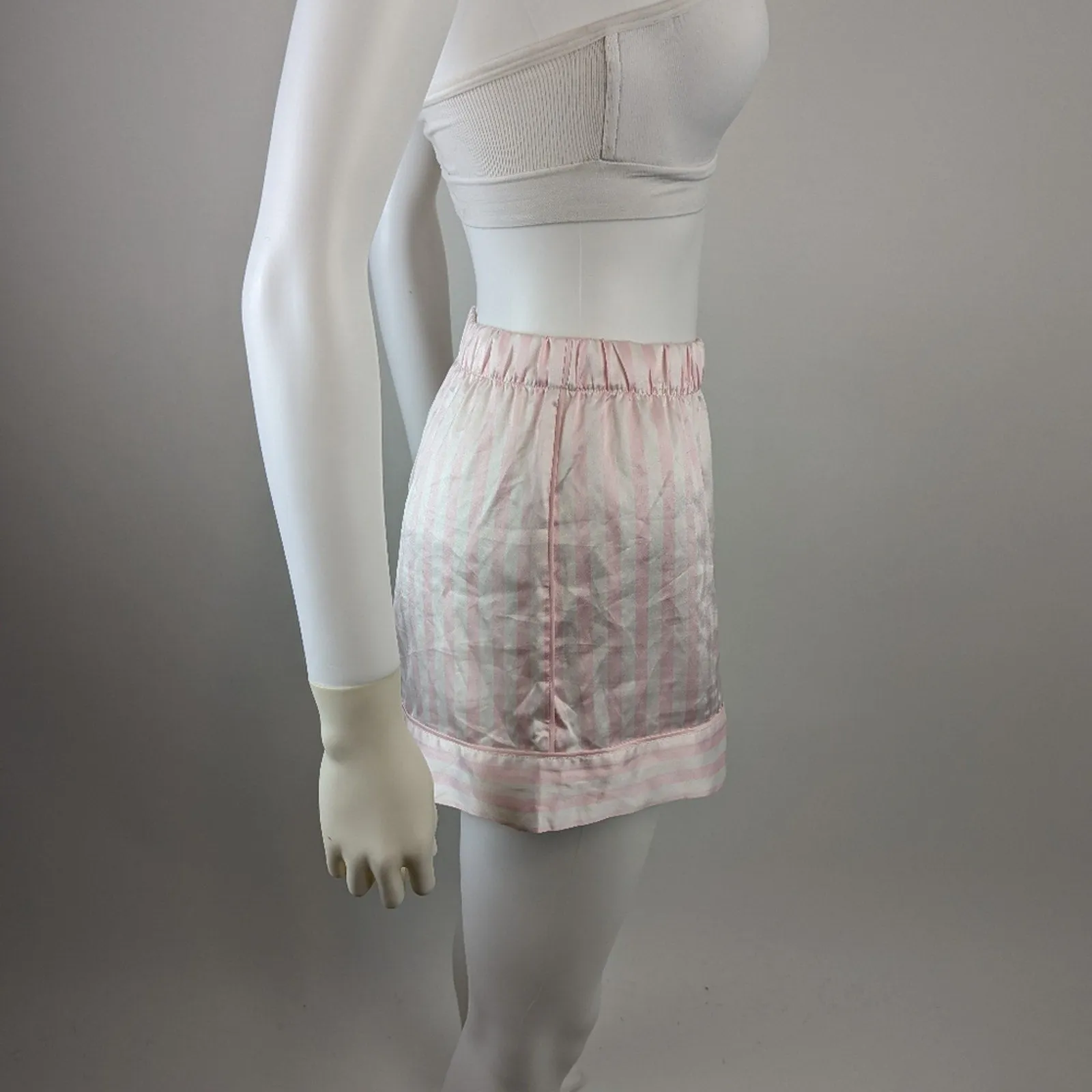 Victoria's Secret Sexy Silky Striped Sleep Shorts L