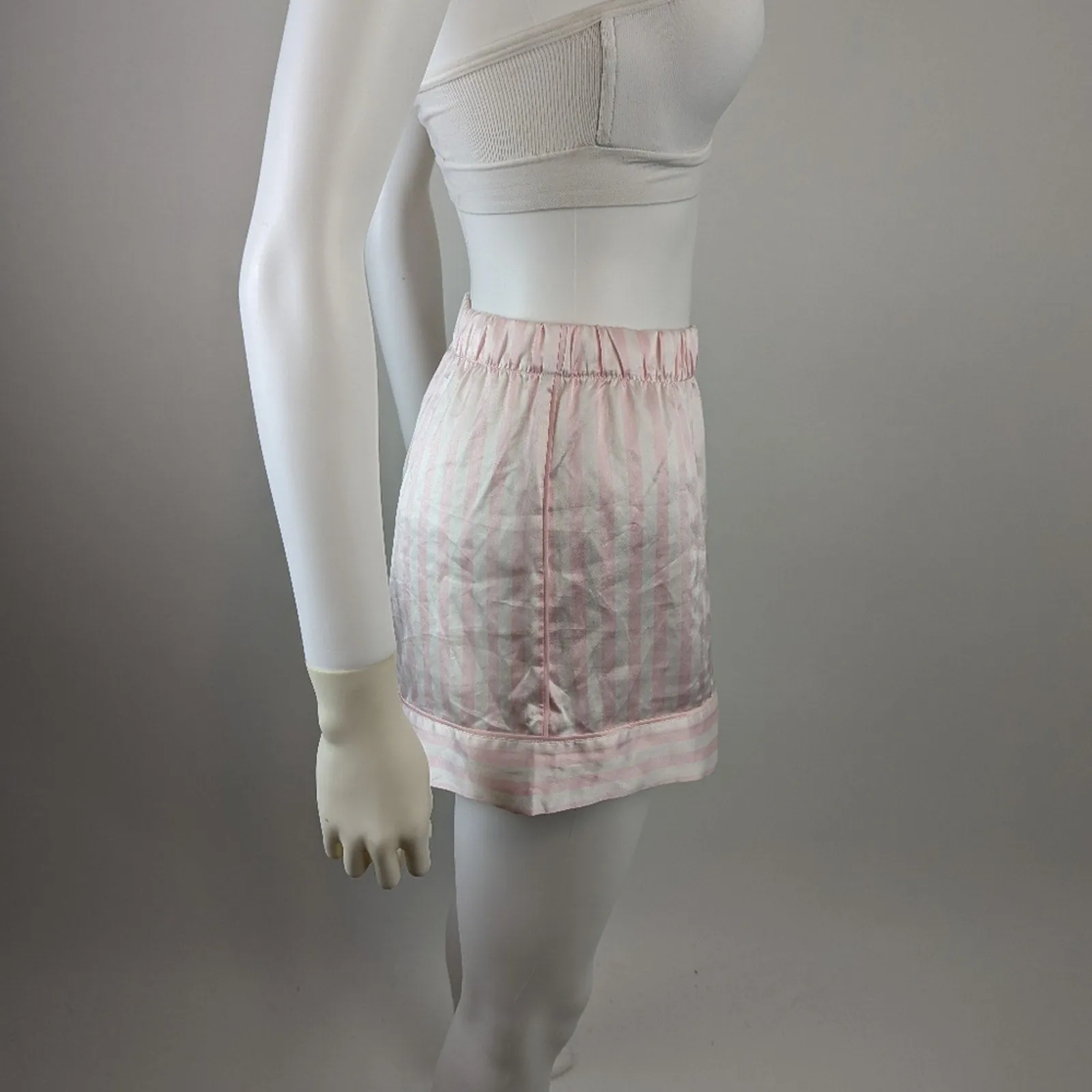Victoria's Secret Sexy Silky Striped Sleep Shorts L
