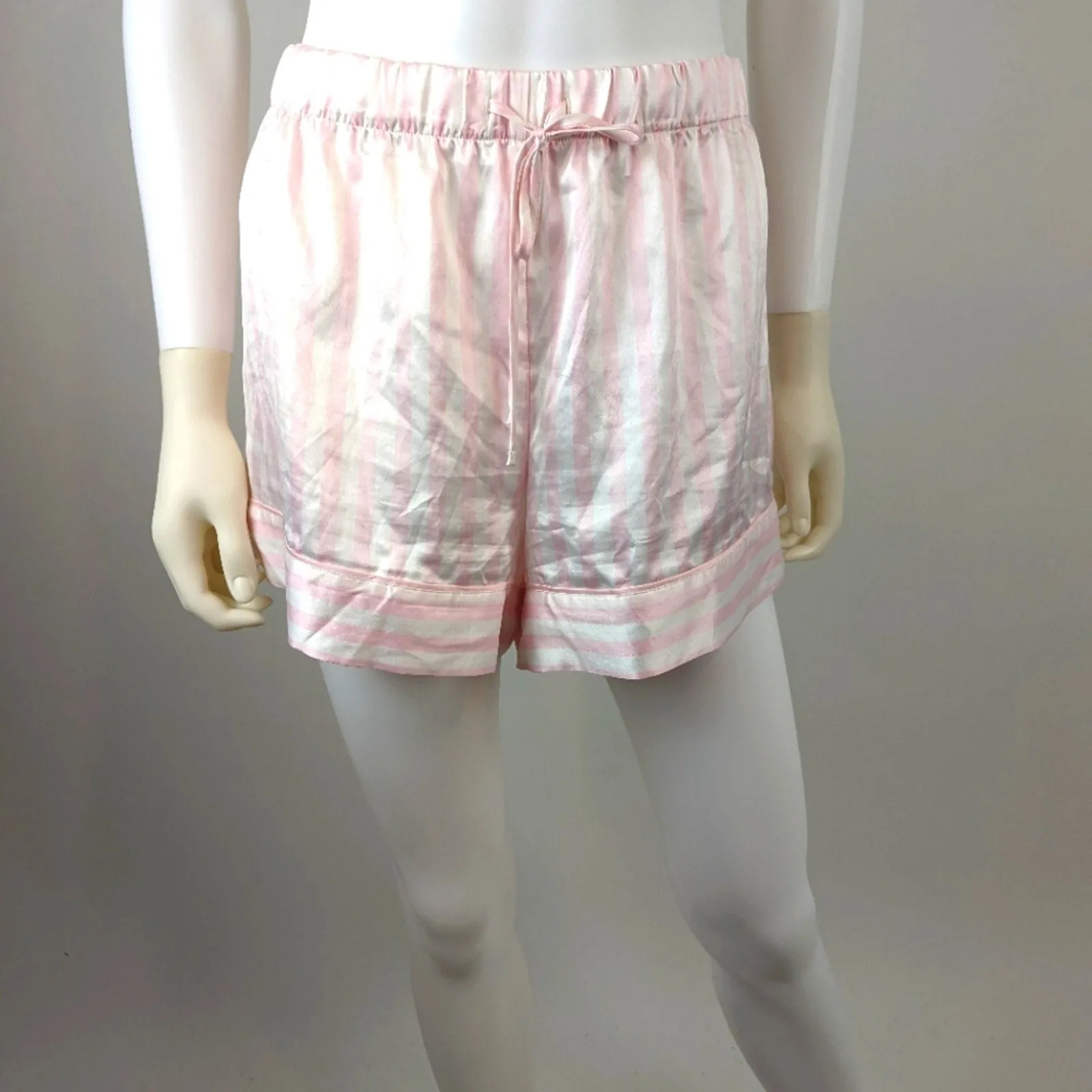 Victoria's Secret Sexy Silky Striped Sleep Shorts L
