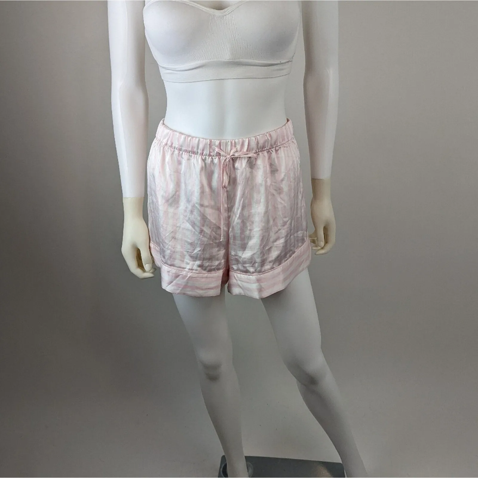 Victoria's Secret Sexy Silky Striped Sleep Shorts L