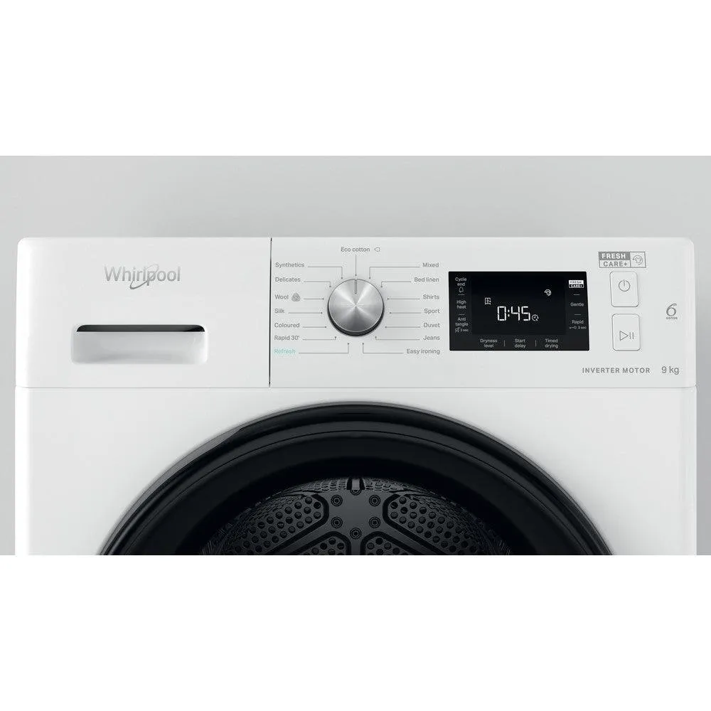 Whirlpool 9KG Freestanding Heat Pump Tumble Dryer - White | FFTM229X2BUK